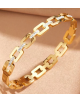 Bracelet plaqué or avec strass