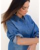 Chemise SUZANNE en jean bleu à boutonner
