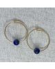Créoles perles en lapis lazuli